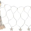 STARNET Ljusnät 4,8*0,4m 160LED IP44 Varmvit/Transparent