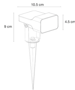 STELLA Trädgårdsspot 9cm 12V Grå IP65