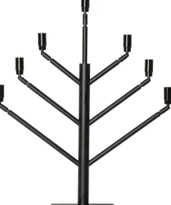 Stockholm Ljusstake 7L 65cm Svart