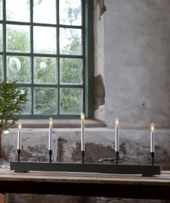 STORM RAK Träljusstake 89cm Grå