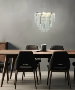 STRATI Taklampa 45cm Krom/Klar
