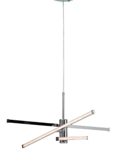 STRAZZA LED Takpendel Stepdim 62cm Krom/Silikon/Glitter