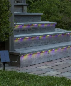 STRIP LIGHT Solcellsslinga 5m Flerfärgad