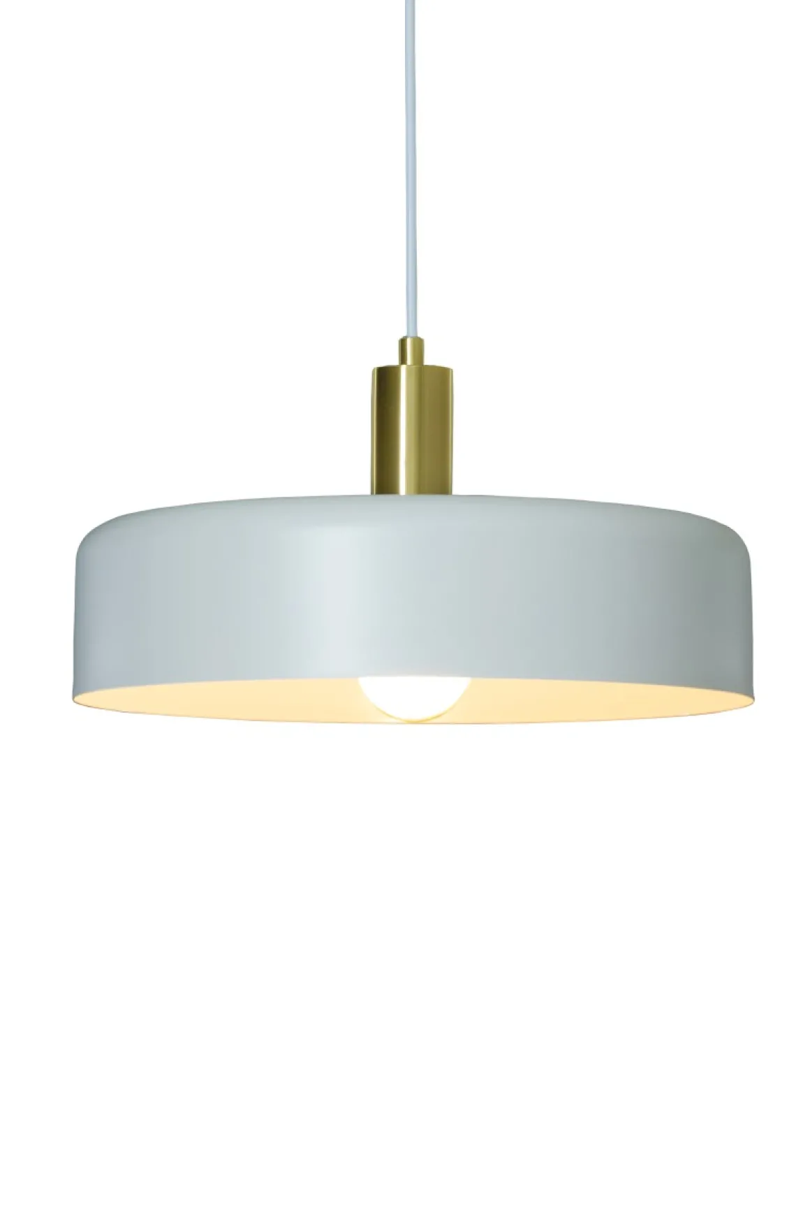 SUVI Taklampa 35cm Vit/Mässing