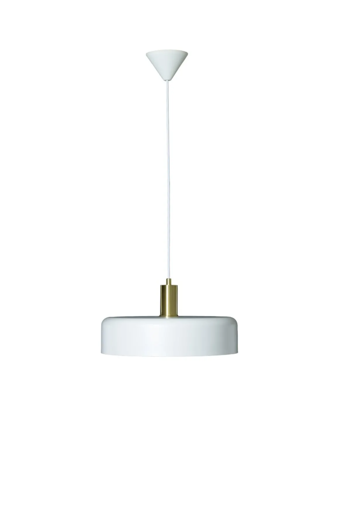 SUVI Taklampa 35cm Vit/Mässing