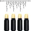 SYSTEM 24 EXTRA Istappsslinga 1,5m 42LED Varmvit/Svart IP44