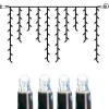 SYSTEM LED EXTRA Istappsslinga 2m 100LED Kallvit/Svart IP44
