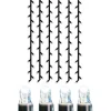 SYSTEM LED EXTRA Ljusgardin 2m 102LED Kallvit/Svart IP44