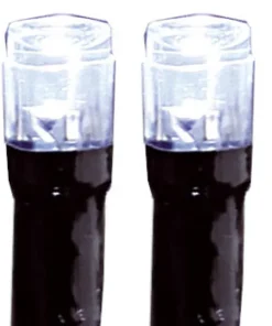 SYSTEM LED EXTRA Ljusgardin 2m 102LED Kallvit/Svart IP44
