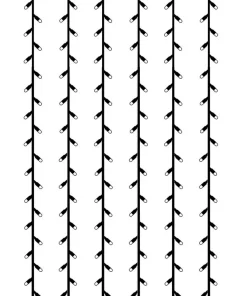 SYSTEM LED EXTRA Ljusgardin 2m 102LED Kallvit/Svart IP44