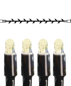 SYSTEM LED EXTRA Ljusslinga 5m 50LED Varmvit/Svart IP44
