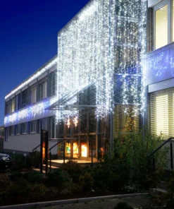 System LED Ljusgardin Extra 1x4m 204LED Vit/Kallvit