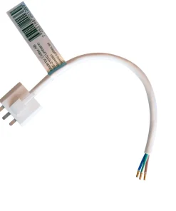 TAKKONTAKT DCL Jordad 20cm kabel Vit Cottex