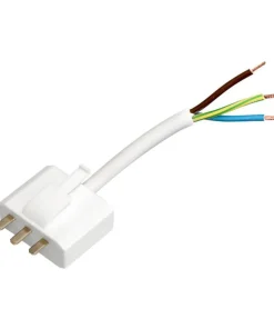TAKKONTAKT DCL Jordad 20cm kabel Vit PR Home