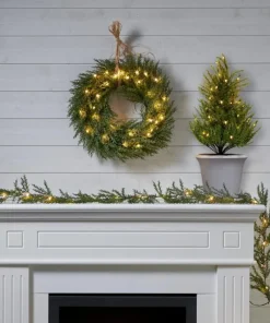 THUJA Girland Batteri 180cm Grön IP44
