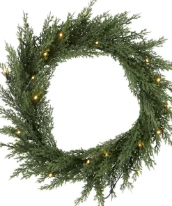 THUJA Krans 20LED 40cm Grön IP44