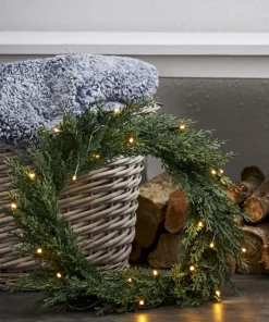 THUJA Krans 20LED 40cm Grön IP44