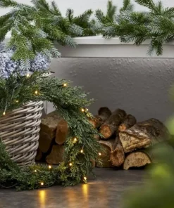 THUJA Krans 20LED 40cm Grön IP44