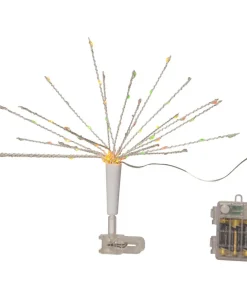 TOPSY Julgransbelysning Toppstjärna Batteri 35cm 100LED Silver