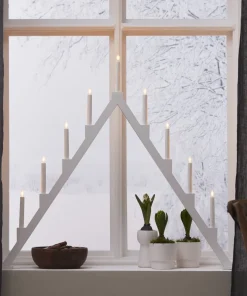 TORPA Ljusstake Vit 85cm