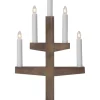 TRAPP Ljusstake 5L 46cm Brun