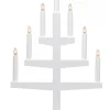 TRAPP Ljusstake 7L 54cm Vit