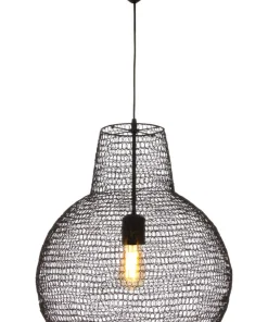 TRASSEL Taklampa Rund 45cm Svart