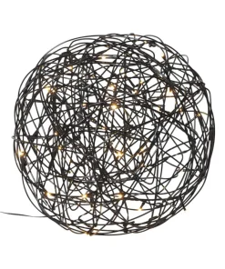 TRASSEL Utomhusdekoration 30cm 50LED IP44 Svart