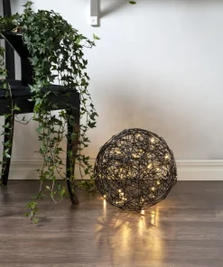TRASSEL Utomhusdekoration 30cm 50LED IP44 Svart