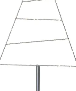 TRIANGLE Dekorationsträd 60LED 90cm Silver