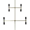 TWICE Ljusstake 9L 91cm Mässing