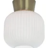 VANJA Plafond 20cm Vit/Matt Mässing