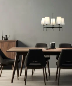 VERBIER Taklampa 5L 58cm Svart/Vit