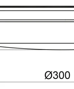 VEROLI Plafond LED 30cm Krom