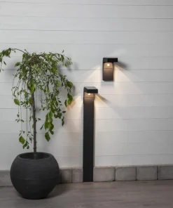 VICI Vägglykta Solcell Sensor 20cm Svart