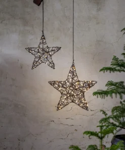 VICKE STAR Utomhusdekoration Batteri 30cm Svart IP44