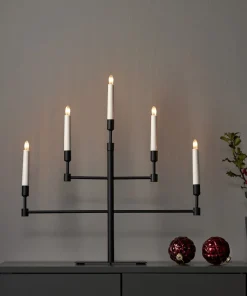 VIDE Ljusstake 5L 53cm Svart