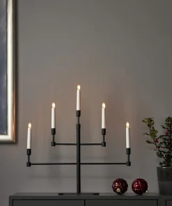 VIDE Ljusstake 5L 53cm Svart