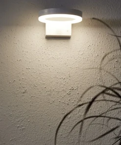 VIDI Solcells-vägglykta 7cm Vit Varmvit IP44
