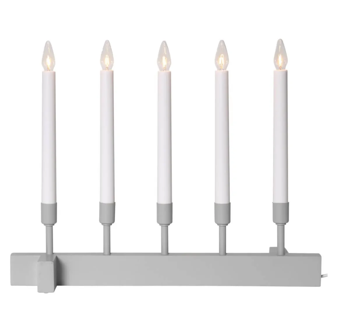 VIND Ljusstake 5L 40cm Beige