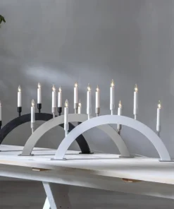VIND Ljusstake 5L 57cm Vit