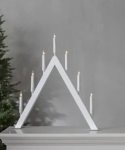 VIND Ljusstake 7L 63cm Vit