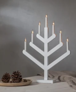 VINGA Ljusstake 7L 62cm Vit
