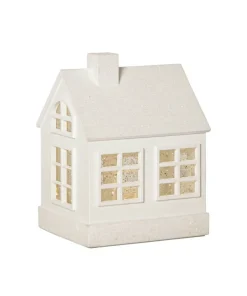 VINTER Inomhusdekoration Hus Batteri 15,5cm Vit