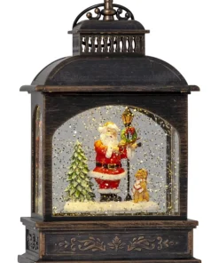 VINTER Lykta med Tomte 21cm Brons