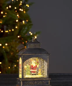 VINTER Lykta med Tomte 21cm Brons