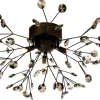 VIVA Plafond 57cm Svartkrom/Rök