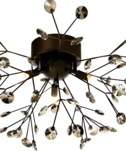 VIVA Plafond 57cm Svartkrom/Rök