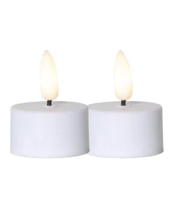 VÄRMELJUS LED-Värmeljus 2-pack 5cm Vit