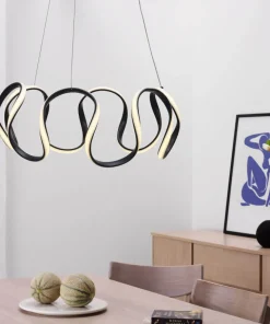 WAVE LED Takpendel Stepdim 55cm Svart